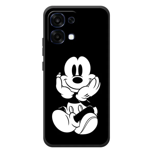 Чохол з принтом «Маус на чорному» для OPPO A6 Pro