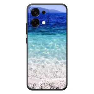 Силиконовый чехол с КАРТИНКАМИ лето для OPPO A6 Pro (AlphaPrint) (Море)