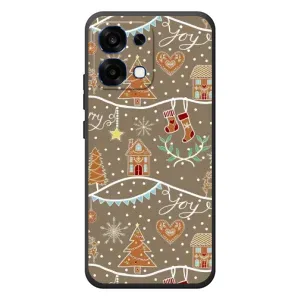Новорічні, Святкові Чохли для OPPO A6 Pro - 2024 год (Новорічні пряники)