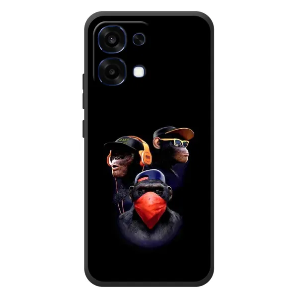 Чохол з принтом «Три мавпи» для OPPO A6 Pro