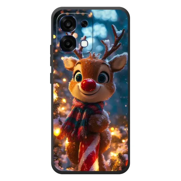 Чохол з принтом «Олень з шарфом» для OPPO A6 Pro