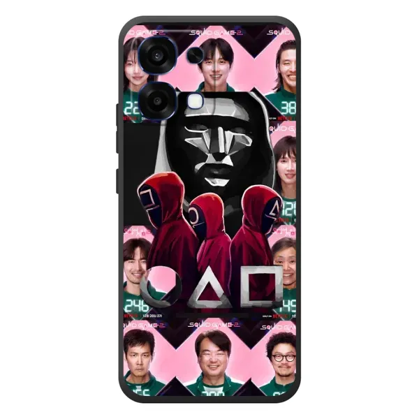 Чехол с принтом «Участники Игра кальмара» для OPPO A6 Pro