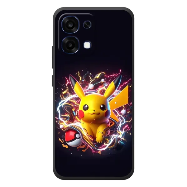 Чохол з принтом «Пікачу з м'ячем» для OPPO A6 Pro