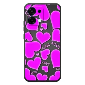 Чехлы для любимой на ОППО А6 Про (VPrint) (Pink hearts)