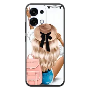 Чехол с печатью для OPPO A6 Pro - (Мода) (AlphaPrint) (Путешествие)