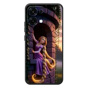 Чохол з принтом «Рапунцель на вежі» для OPPO A6 Pro