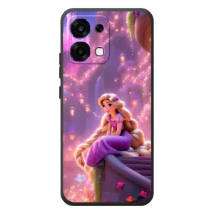 Чохол з принтом «Рапунцель у замку» для OPPO A6 Pro