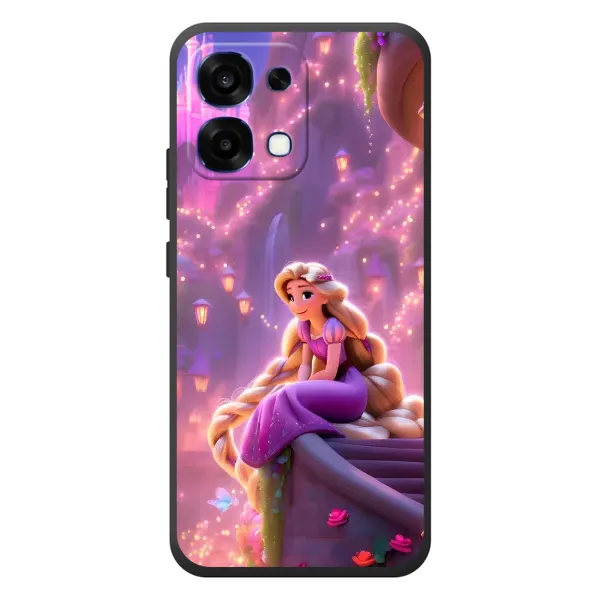 Чохол з принтом «Рапунцель у замку» для OPPO A6 Pro