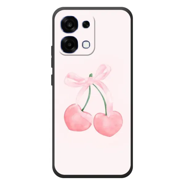Чохол з принтом «Рожеві вишні» для OPPO A6 Pro
