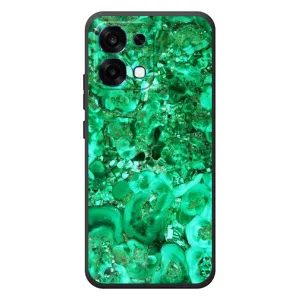 Мраморный чехол на OPPO A6 Pro (VPrint) (Салатный Мрамор)