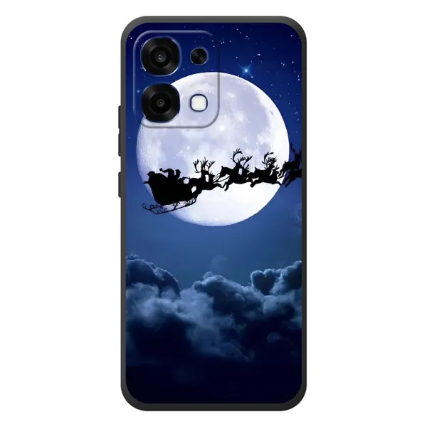 Чохол з принтом «Санта - місяць» для OPPO A6 Pro Чохол з принтом «Санта - місяць» для OPPO A6 Pro