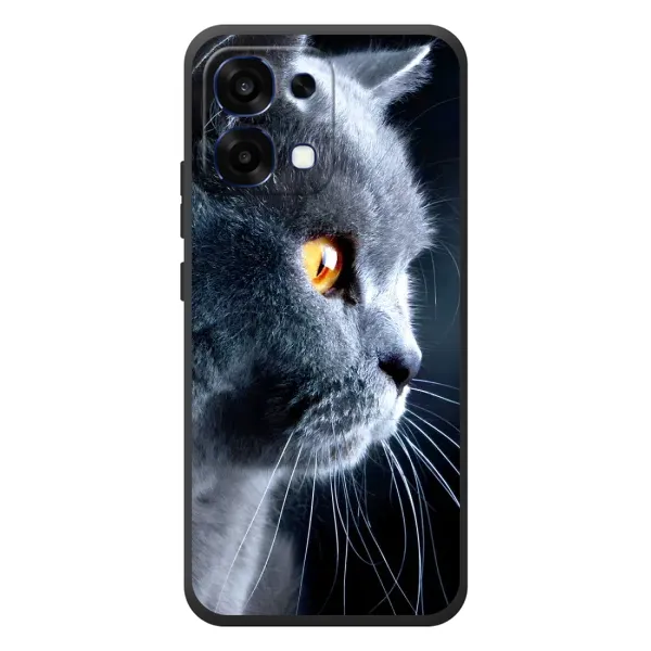 Чехол с принтом «Серый Кот» для OPPO A6 Pro
