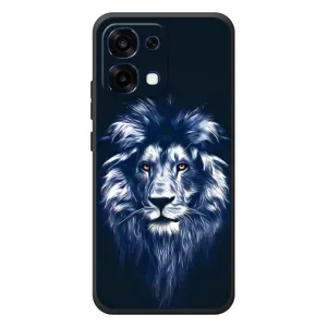 Чохол з картинкою ЛЕВ для OPPO A6 Pro (VPrint) (Синій Лев)