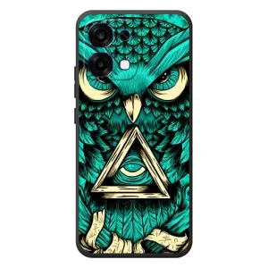 Чехол с птицами на OPPO A6 Pro (VPrint) (Сова с глазом)