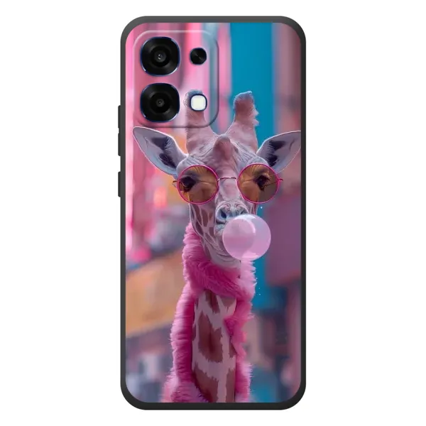 Чехол с принтом «Стильный жирав» для OPPO A6 Pro