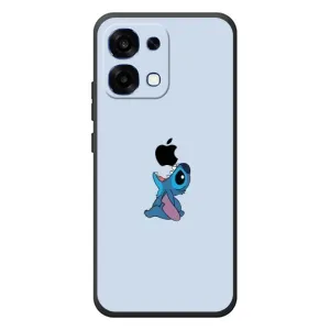 Чохол з принтом Стіч на OPPO A6 Pro (Stitch apple)