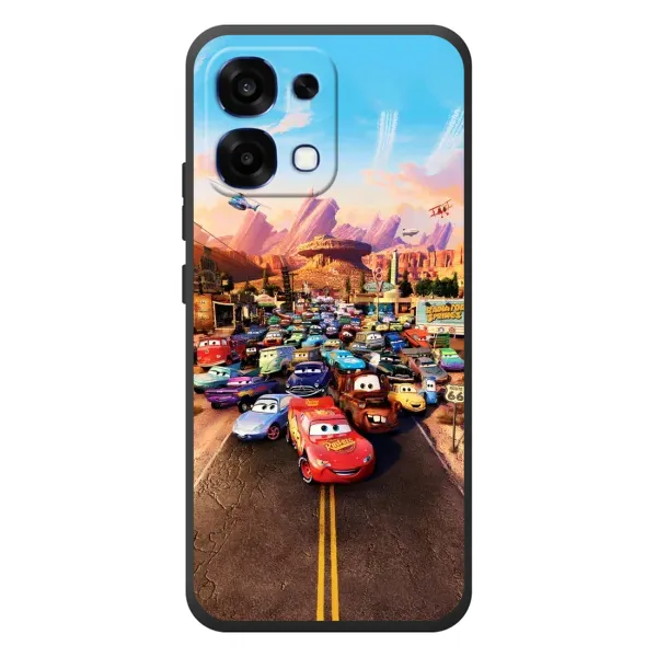 Чохол з принтом «Тачки на трасі» для OPPO A6 Pro Чохол з принтом «Тачки на трасі» для OPPO A6 Pro