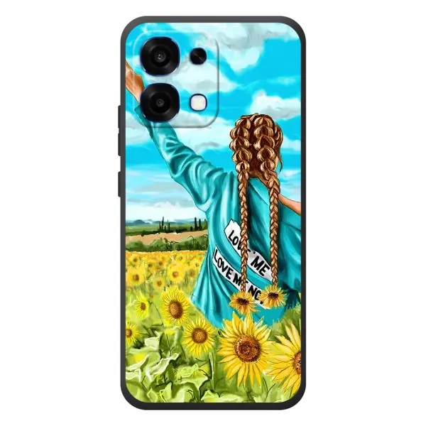 Чохол з принтом «Україночка» для OPPO A6 Pro