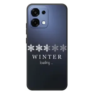 Зимние Чехлы для ОППО А6 Про - прозрачный фон (Winter loading)