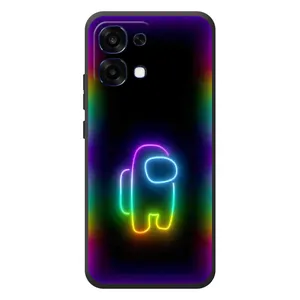 Чехол Амонг Ас для OPPO A6 Pro (AlphaPrint) (Яркий скин)