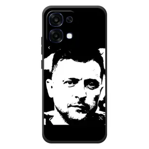 Чехол для OPPO A6 Pro (AlphaPrint - с принтом Зеленского) (Зеленский АРТ)