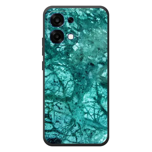 Чехол с принтом «Зеленый мрамор» для OPPO A6 Pro