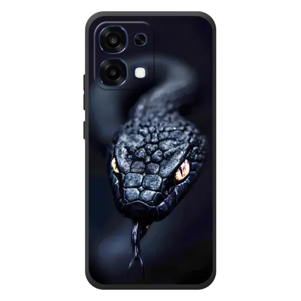 Чохол з принтом «Чорна змія» для OPPO A6 Pro