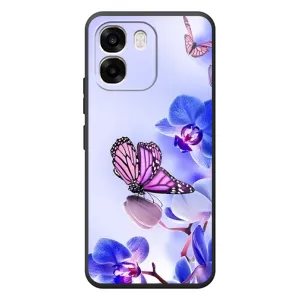 Чохли з квітами для OPPO A6 (VPrint) (Метелик на квітах)