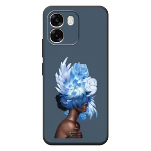 Чехлы (ART) Цветы на OPPO A6 (VPrint) (Квіти на голові)