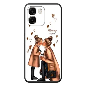 Чохол з друком для OPPO A6 - (Мама з дитинкою) (AlphaPrint) (Донька і мама)