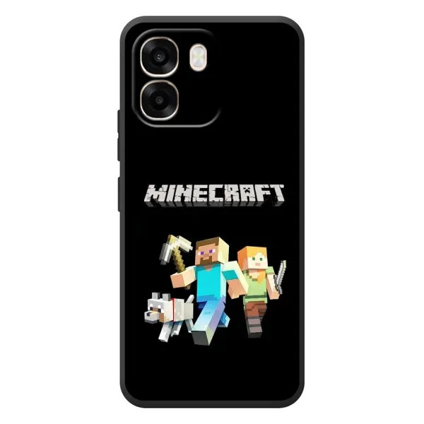 Чохол з принтом «герої Minecraft» для OPPO A6