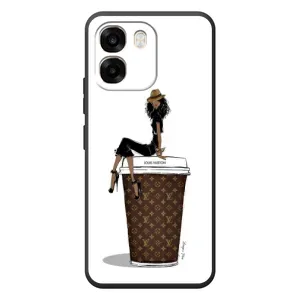 Чохли Луі Вітон для OPPO A6 (AlphaPrint - LOUIS VUITTON) (кава LOUIS VUITTON)