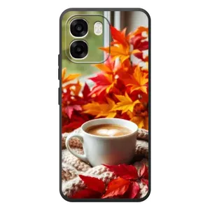 Чехол с уникальным дизайном «Осень с кофе» для OPPO A6