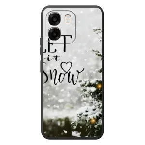 Новорічні, Святкові Чохли для OPPO A6 - 2024 год (Let it snow)
