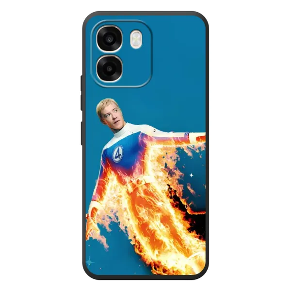Чохол з принтом «Людина-факел у вогні» для OPPO A6