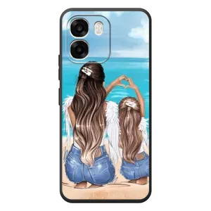 Чехол с печатью для OPPO A6 - (Мама с ребенком) (AlphaPrint)