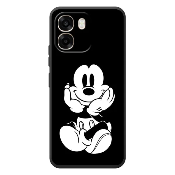 Чохол з принтом «Маус на чорному» для OPPO A6