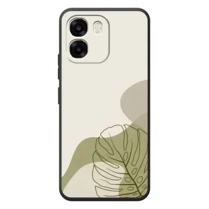 Силиконовый чехол с принтом в цветах на OPPO A6