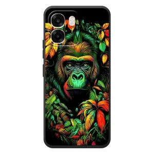 Чохол з Мавпами OPPO A6 - (AlphaPrint) (Мавпа в квітах)