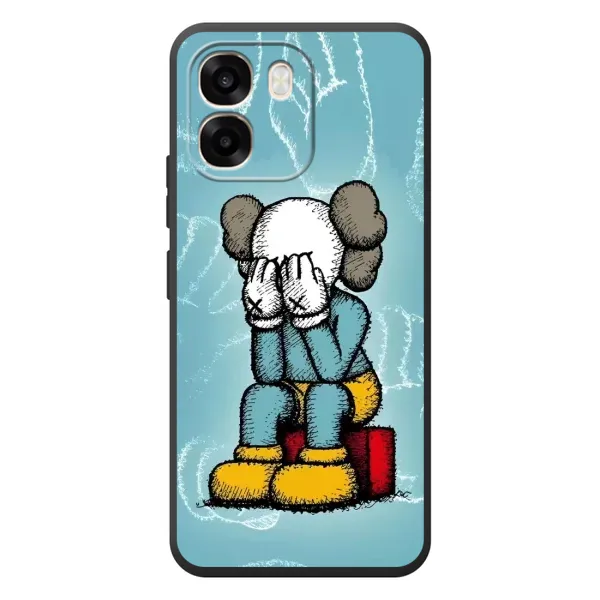 Чехол с принтом «Плач Bearbrick» для OPPO A6