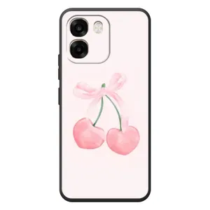 Чохол з розовим принтом для OPPO A6 (Рожеві вишні)