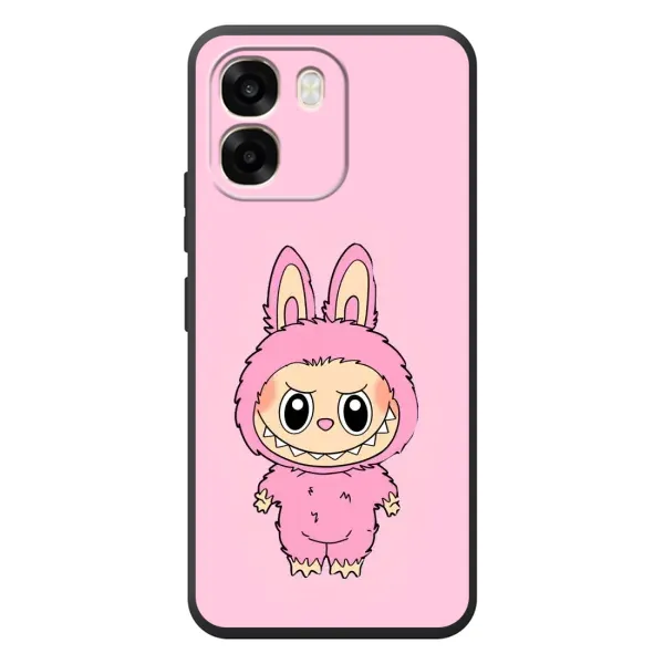 Чохол з принтом «Рожевий Лабубу» для OPPO A6