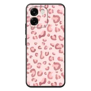 Чохол з розовим принтом для OPPO A6 (Рожевий леопард)