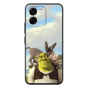 Чохол з мультфільмом Шрек на OPPO A6 (Шрек та Осел)