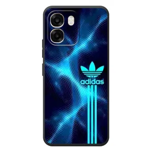 Чохли Адидас для OPPO A6 (AlphaPrint) (Синій Адідас)