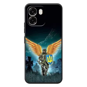 Чехлы с картинкой ЗСУ для OPPO A6 (AlphaPrint) (Солдат ЗСУ)
