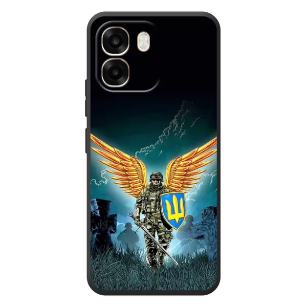 Чохол з принтом «Солдат ЗСУ» для OPPO A6