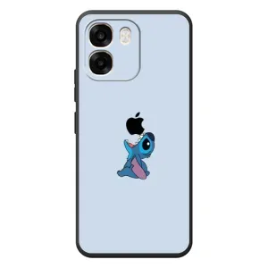 Чохол з принтом Стіч на OPPO A6 (Stitch apple)