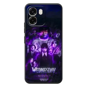 Чохол з дизайном Венздей 2 на OPPO A6 (Фіолетова магія Венздей)