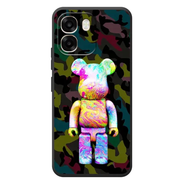 Чехол с принтом «Яркий Bearbrick» для OPPO A6